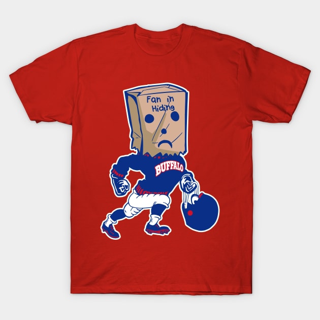 Buffalo Fan In Hiding T-Shirt by darklordpug